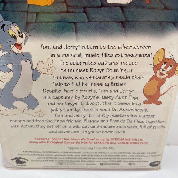 Family Home Entertainment Tom & Jerry The Movie VHS Tape Clamshell Case Family - Picture 3 of 9